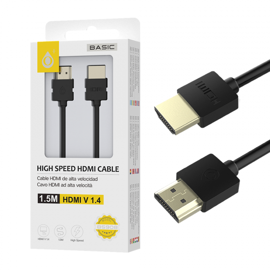 Cable Hdmi One Plus B5908 Black 1.5m 1.4v High Speed